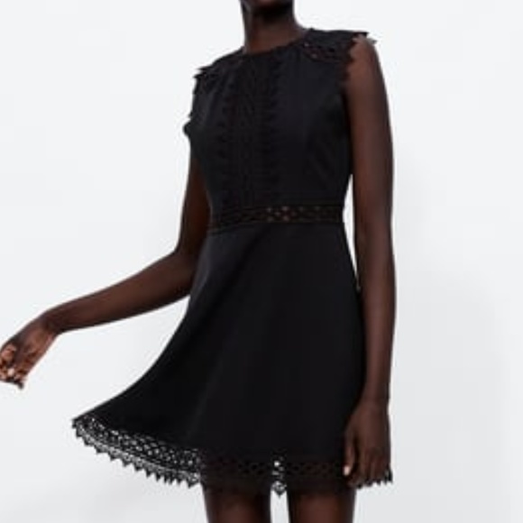 Zara Lace detail Dress - Picture 1 of 2